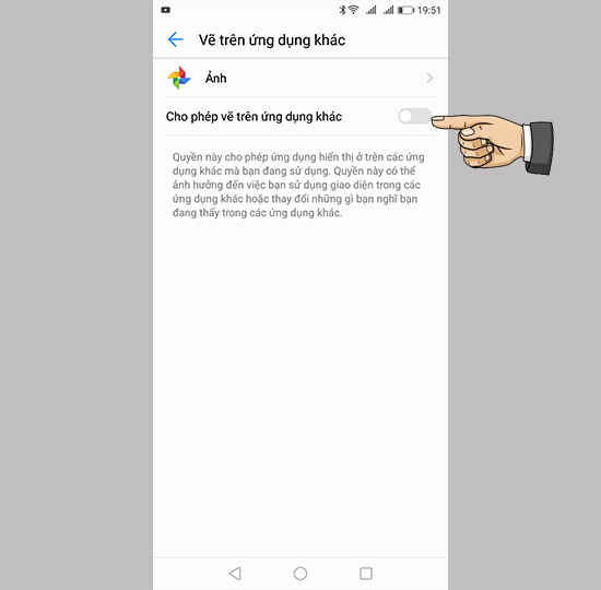 Tắt app